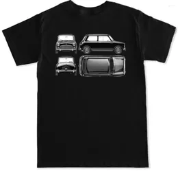 Herr t -skjortor austin mini VTEC Cooper Classic Morris 2023 Summer Fashion Funny Printing Casual Cotton Men's Shirt