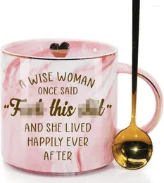 Cups Saucers A Wise Woman Once Said She Lived Happily Ever After Funny Coffee Mug Gift For Ies Soul Sister Mom Grandma Mothers Day