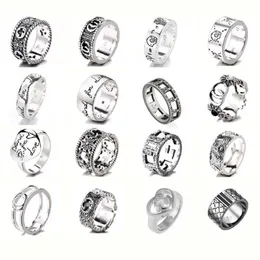 Sterling Silver Ring está desgastado com completa variedade de anéis de margarida homens e mulheres ornamentos de luxo