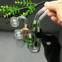 Narghilè nuova Europa e America pipa in vetro gorgogliatore pipa per fumare acqua Bong in vetro Vaso in vetro a forma di serpente con sfera colorata