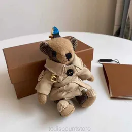 عالي الجودة Cashmere Bear Doll Pendant سلسلة مفتاحية التصميم الكلاسيكي سلاسل السيارات الأزياء حقيبة اليد keychainsn3k8