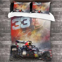 寝具セットマックスVerstappen Racing Set duvet Cover Cover Pillowcases Comforter Bedclothes