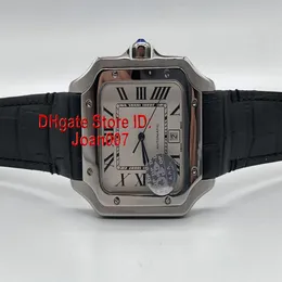 2019 Novos relógios de aço inoxidável relógio automático Movimento mecânico Caso de prata mecânica Men's Sports Wristwatches DP SUPER W281B