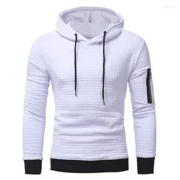 Hoodies masculinos 2023 capuz casual com capuz outono/inverno estilo jacquard