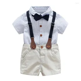 Zestawy odzieży Baby Boy Children Butik Bawełniany długi rękaw Casual Infant Shirt kombinezon hiszpańskie przyjęcie urodzinowe l841