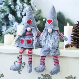 Christmas Decorations Merry Long Hat Swedish Santa Gnome Plush Doll Home Ornament Xmas Tree Decor