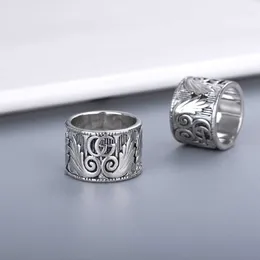 80% de desconto em 2023 novas jóias de moda de alta qualidade de luxo para dupla prata tailandesa prata tridimensional esculpida anjo asa de penas de penas masculinas e femininas