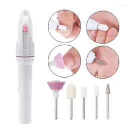 Nail Art Kits Electric 5 In 1 Drill Machine Manicure Milling Cutter Set Files Bits Gel Polish Remover Tools