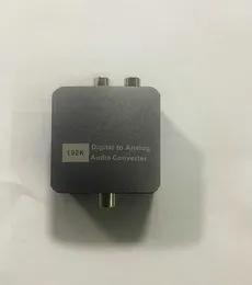 Optisk fiber digital koaxial till analog ljudkonverterare TV Signalutgångslinje SPDIF 3.5