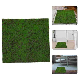 Decorative Flowers Mat Turf Fake Artificial Lawn Simulation Lifelike Green Rug Roll Garden House Mini Simulated Model Decor Tank Pads