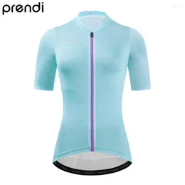 سباق السترات Prendi 2023 نساء ركوب الدراجات جيرسي بالجملة محترفة كاملة السوستة بويليك ملابس أنثى أنثى في الهواء الطلق للدراجة الرياضية ارتداء