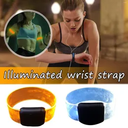 손목 지원 Luminous Wristband Arm Belt LED 조정 가능한 달리기 뱅글 클럽 팔찌 장식 파티 글로우 바 라이트 콘서트 업 빛나는 댄스