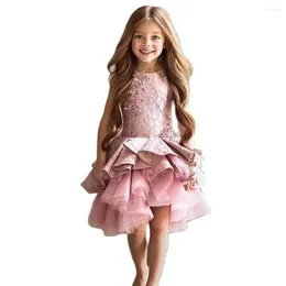 Abiti da ragazza Paillettes Ragazze vestono a strati soffice tulle Party Kids Princess per vestiti per bambini 2-14 anni