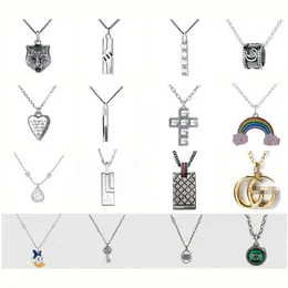 60% DI SCONTO 2023 Nuovi gioielli di moda di alta qualità di lusso per collana in argento sterling utilizzato per coppie maschili femminili grande doppio scheletro fiore e chiave di uccello Testa di tigre