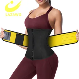 Treinador de suporte da cintura LAZAWG para mulheres do aparador de perda de peso Neoprene inferior Corrente de suor de gordura Fajas ajustável Cincher