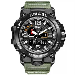 Smael Brand Fashion Men Sports Watch Men Analog Quartz Clock военные часы мужской часы мужчины 1545 Relog Masculino 220113261Q