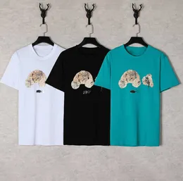 Zaawansowane design t-koszulki Projektanci bawełny krótko-rękawo-mody mężczyźni i kobiety tee niedźwiedzia nadruk 20 stylów 2023 Męski letni koszulka para modeli