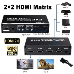 Matriz HDMI 2 em 2 HD 2x2 Comunicação 3dbluetooth para acessórios eletrônicos