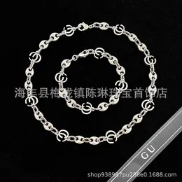 Top designer jewelry Silver Chain Fried Dough Twists Thread Hollow Bracelet Make Old Personalized Men's and Women's Same