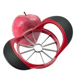 Kitchen Assist Apple Slicer Fruit Divider Tools Comfort Handle Large Apple Corer Gadget Stainless Steel Ultra-Sharp Apple Cutter