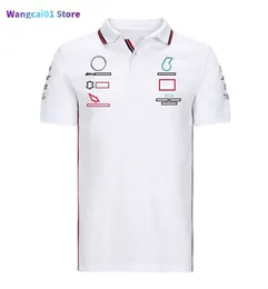 WANGCAI01 Herr-T-shirts F1 Teamkläder Nytt team racing kostym kortseverad t-shirt rund halsbilar anpassade samma STY 2021 0305H23