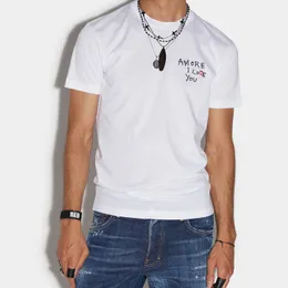 Camisetas masculinas de camisetas masculinas do DSQ Phantom Turtle Mens Camisetas Black White I Love You Cool Men Men Summer Fashion Casual T-shirt Tops Plus Tamanho M-xxxl 68760