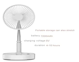 Mini Katlanır Teleskopik Fan USB Şarj Edilebilir Öğrenci Taşınabilir Küçük Elektrikli Yurt Ofis Masaüstü Büyük Rüzgar Katlanır Fan1156309