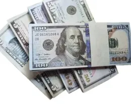 50% размер долларовых поставков США поставки Prop Money Movie Banknote Paper Novely Toys 1 5 10 50 50 100 Долларная валюта Фальшивые деньги Child266u228J99886668866688