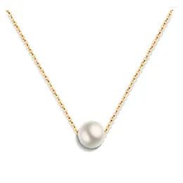 Collane a ciondolo Mani E Piedi 18K Gold in acciaio inossidabile Collana perla per donne Trend Designer Gioielli in stile coreano Ins Girls Cute