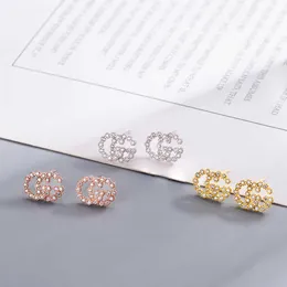 Modekollektion 2023 Neuer luxuriöser, hochwertiger Modeschmuck für die gleichen doppelten neuen Diamantohrringe sind modisch und geradlinig