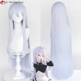Kostiumy anime o długości 100 cm Yoisaki Kanade Cosplay Wig Anime Project Sekai Kolorowa scena! 80 cm100 cm długie jasnoniebieskie odporne na ciepło peruki włosy Z0301