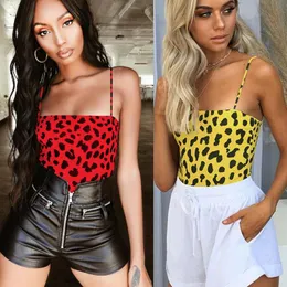 Women's Jumpsuits & Rompers Fashion Casual Slim Leopard Women Off Shoulder Long Sleeve Bardot Bodysuit Top Plain Stretch Autumn Clothes For