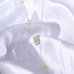 Серебряное подвесное ожерелье Серебряное золотое крутящее момент Персонализированный ручной плетень