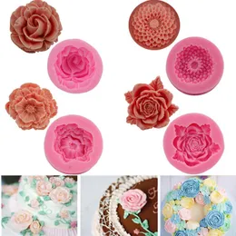 Cake Tools Flower Silicone Baking Mold For Cakes Fondant Decorationg Chocolate Candy Molds Sugarcraft