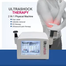 Gadgets multifuncionais de saúde 2 em 1 Máquina de fisioterapia para ondas de choque, alívio da dor do ultrassom, o músculo relaxou o tratamento de ondas de choque de tratamento de equipamentos de clínica