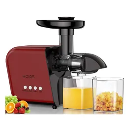 Koios Juicer Machine Slow Masticating Juicer Extractor with Reverse Function Cold Press Juicer Machine Quiet Juice Jug for High Nutrient Fruit and Vegetable Juice