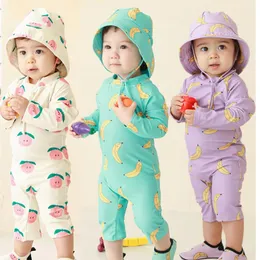 S Children S Swimsuit Sunscreen Quick Dry Baby Surfing Suit for Boys Girls Swimwear 유아 목욕 230303