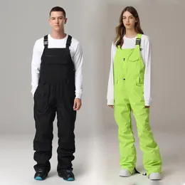 Pantaloni da sci Tuta Sci Snowboard Uomo Donna Salopette con bretelle Uomo Sport invernali all'aria aperta Donna calda 2023