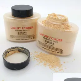 Face Powder Luxury 42G New Natural Loose Waterproof Nutritious Banana Brighten Longlasting Drop Delivery Health Beauty Makeup Dhuer
