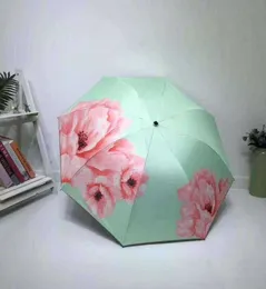 Lüks Tasarımcı Marka Şemsiyesi Çift Katmanlı Şemsiye Yağmur Kadın Corporation Paraguas Plegable Sun Koruma Antiuv Parapluie Katlama 18865757 H8yp