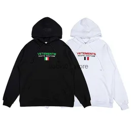 Erkek Hoodies Sweatshirts Erken Sonbahar 2022 Yeni Wittman Veyems Bayrak Mektubu İşlemi Kadın Kapüşonlu Kazak T230306