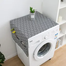 Kudde kylskåp dammsäkert täckning modern minimalistisk tvättmaskin med förvaringsfickväska droppe