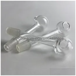 Tubi di fumo 10Mm Maschio Dritto Tubo di Bruciatore di Olio di Vetro Con Pyrex Spessore di Acqua da 3 Pollici Per Goccia Consegna Casa Giardino Famiglia Sundrie Dhr2X