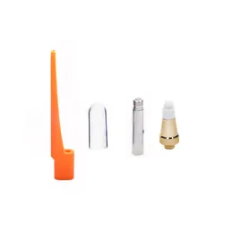 Avtagbar rör 510 Tråd Portable Straw Nectar Wax Collector Dab Rig Accessory Connectar Orange Yellow Color