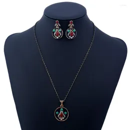 Choker Paglisten 2023 Retro bohemian w stylu Dubai Gold Kolor owalny naszyjnik ślubny dla kobiet Conjunto de Joyas