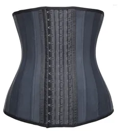 Women's Shapers Women's 25 Steel Boned Waist Trainer Cincher Latex Underbust Corset Waste Tummy Control Waisttrainer Slimming Sheath