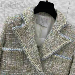 Giacche da donna Designer New Brand Jacket Ootd Fashion Top-grade Autunno Inverno Lurex Tweed Cappotto Soprabito Tempo libero Donna Primavera Cappotti Cardigan O69J