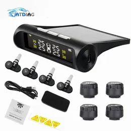 XINMY Smart Car TPMS Tyre Pressure Monitoring System Solar Power Digital LCD Display Auto Security Alarm Systems Tyre Pressure