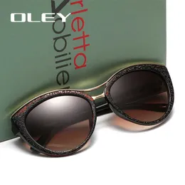 المصنع المباشر بالجملة برايسولي عالي الجودة Cat Eye Sunglasses Women Brand Designer نظارات الشمس المستقطبة للمرأة التي تقود نظارات Gafas Zonnebril Dames
