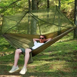 Camp Furniture Ultralight Camping Mosquito Net Hammock Zestaw Huśt